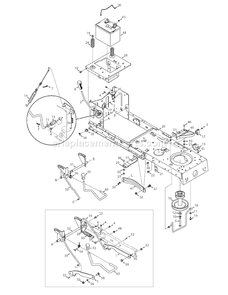 Page F Diagram and Parts List for 13AO772G055 2008 Yard Man Lawn Tractor